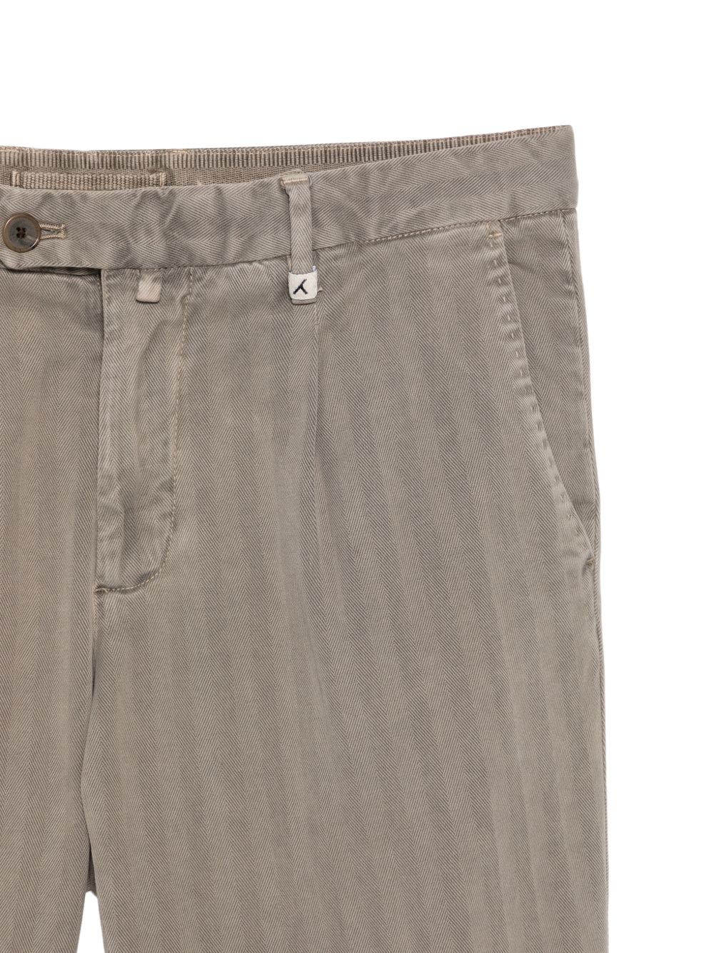 MYTHS Pantaloni grigi in cotone elasticizzato 