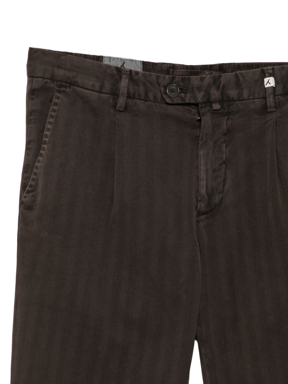 MYTHS Pantaloni in cotone a righe testa di moro di Myths 
