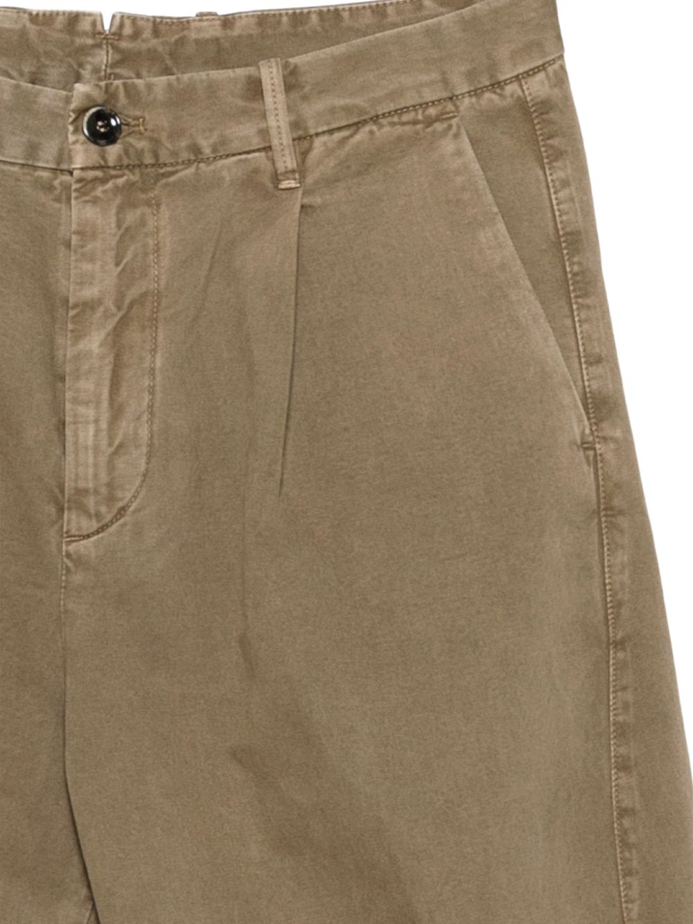 NINE IN THE MORNING Pantalone Giulio in cotone marrone con tasche 