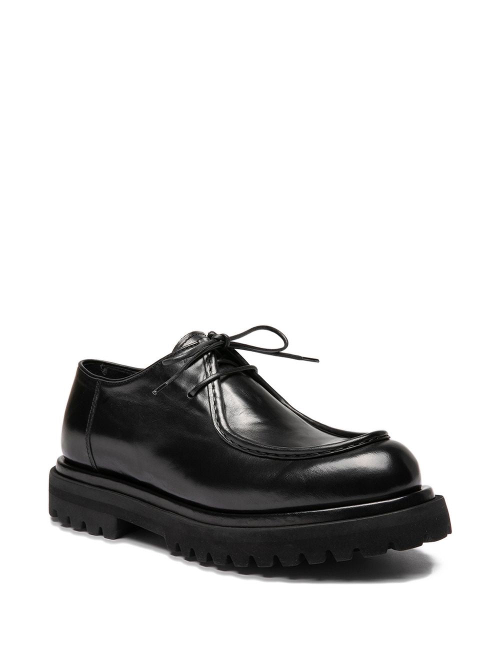 OFFICINE CREATIVE Scarpe stringate Eventual in pelle nera 
