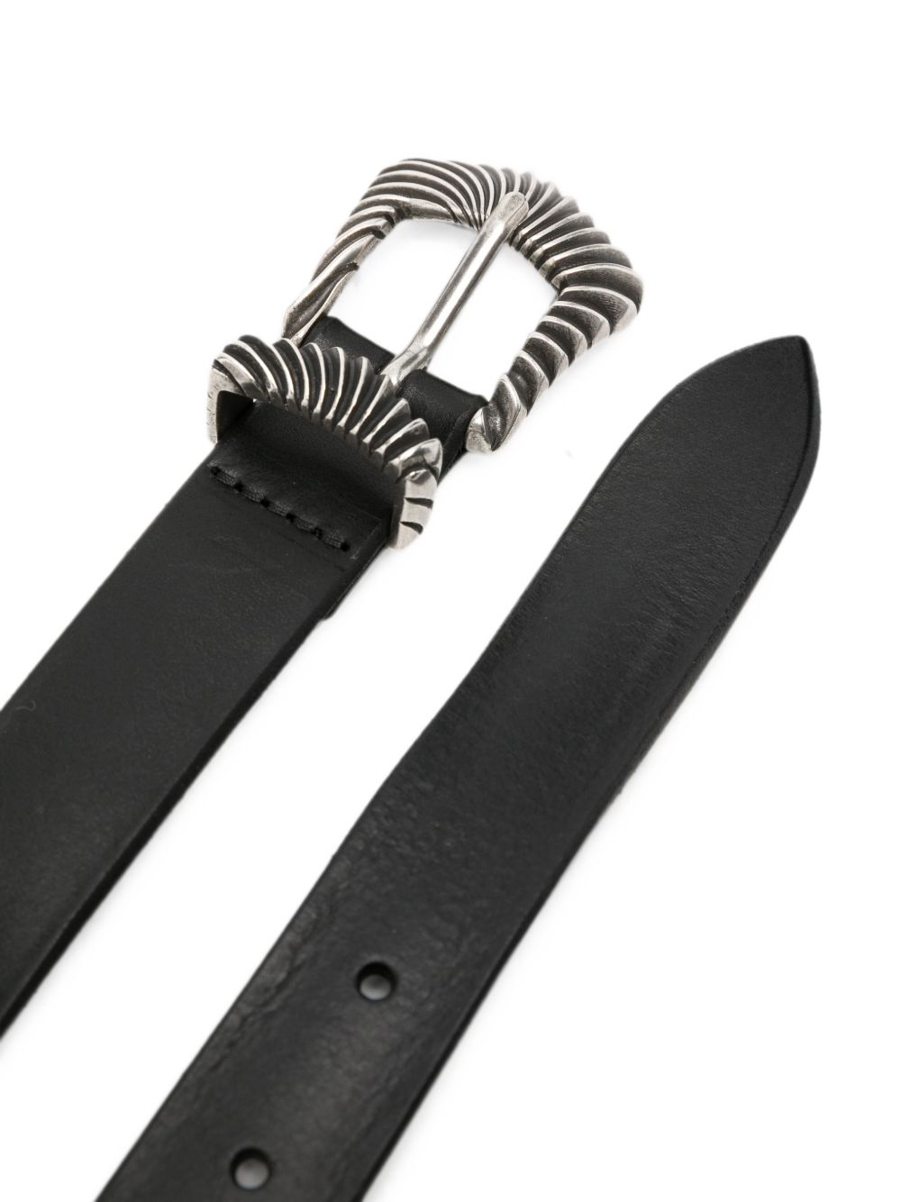 ORCIANI Cintura Bull Soft nera in cuoio 