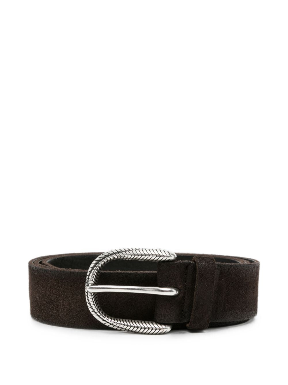 ORCIANI Cintura Hunting in pelle marrone 