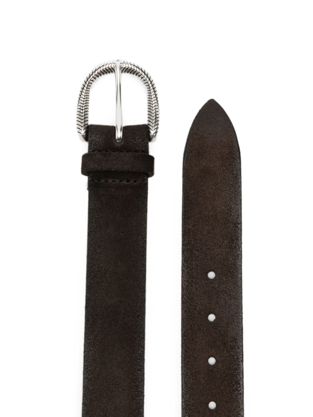 ORCIANI Cintura Hunting in pelle marrone 
