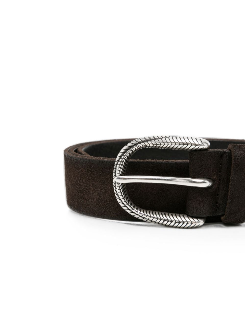 ORCIANI Cintura Hunting in pelle marrone 