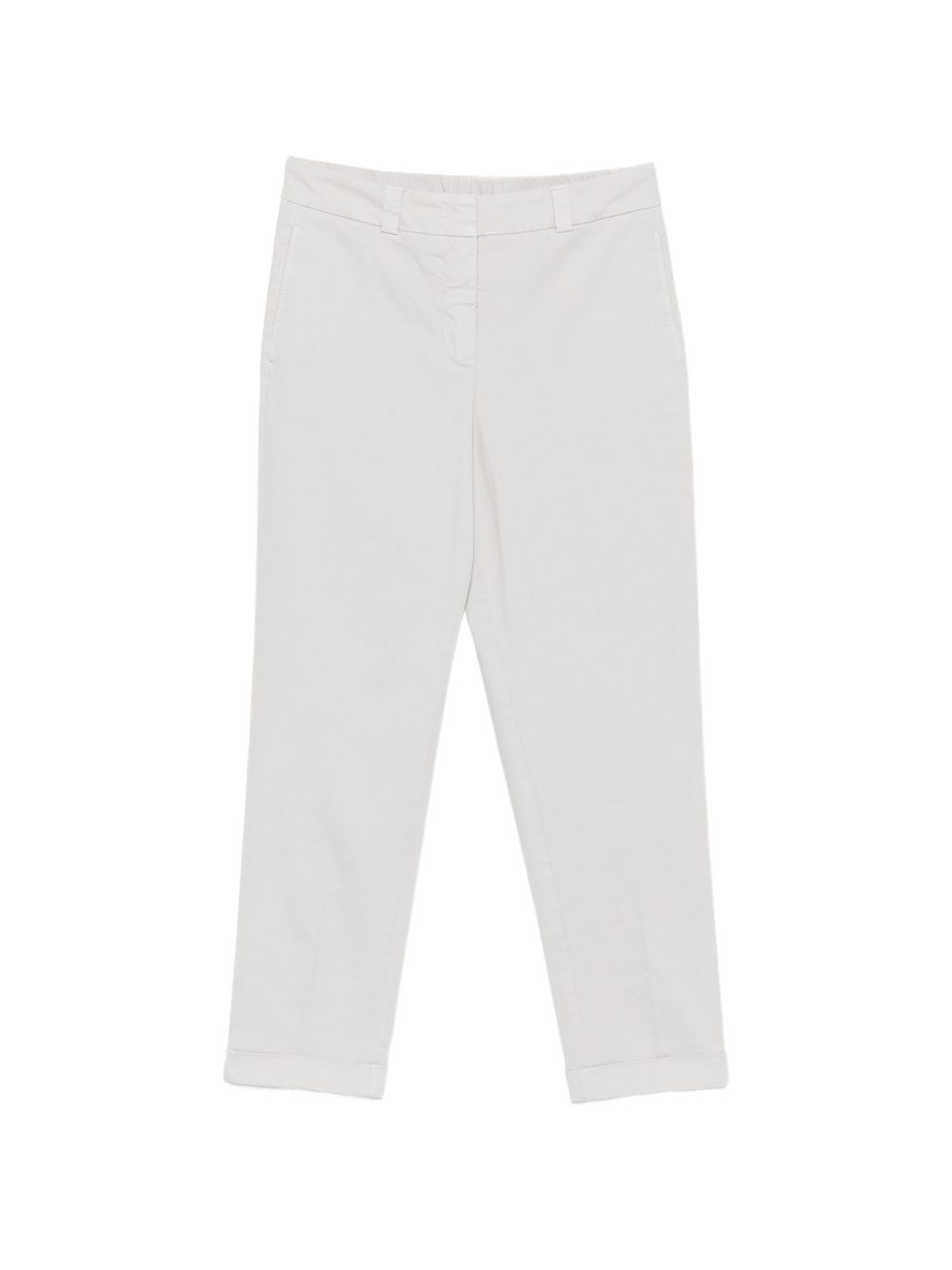 PESERICO Pantaloni in cotone elasticizzato grigio chiaro 