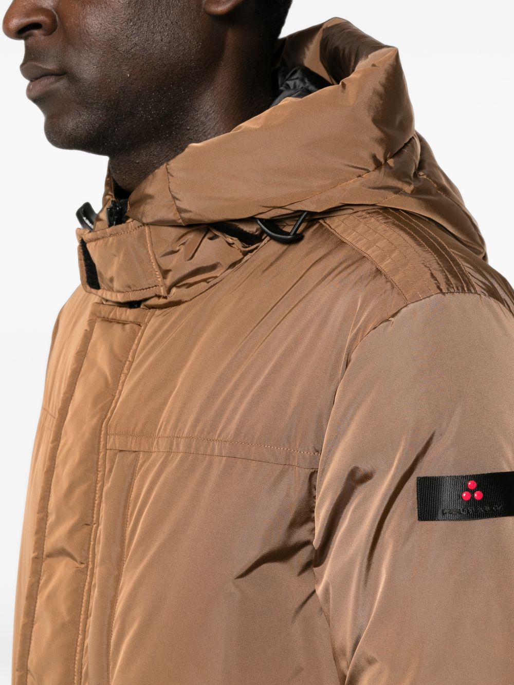 PEUTEREY Giacca parka Ronnie marrone chiaro in tessuto tecnico 