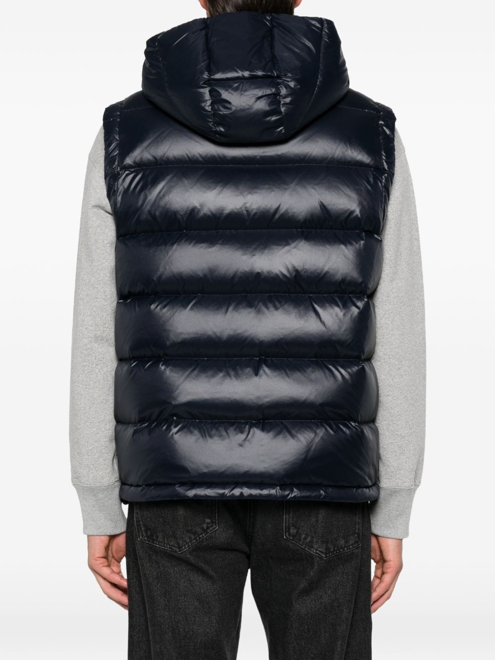 PEUTEREY Gilet imbottito blu con cappuccio 