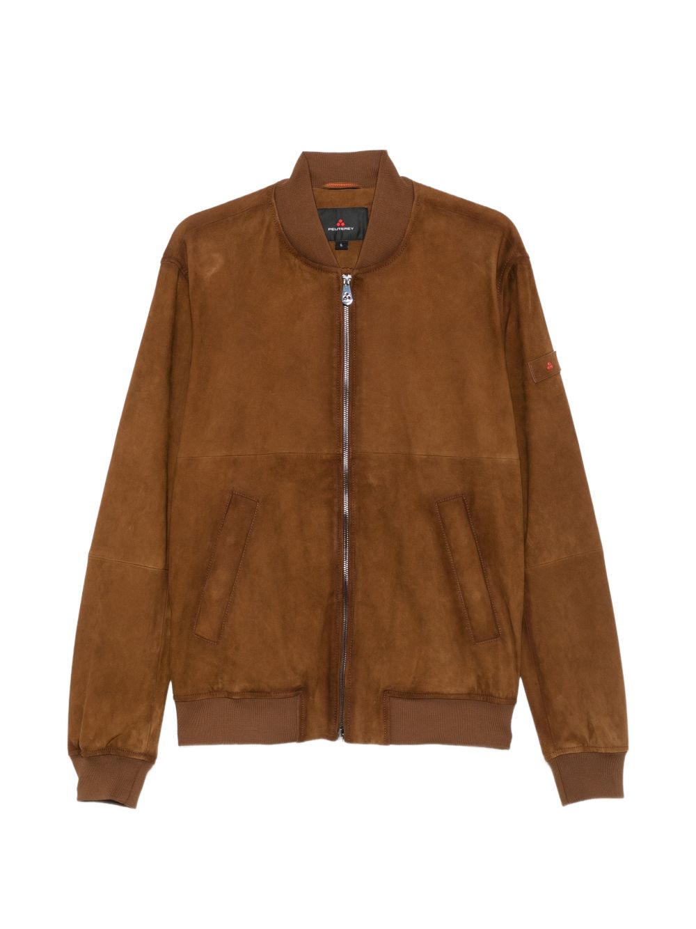 PEUTEREY Giacca Bomber in Pelle Scamosciata Marrone 