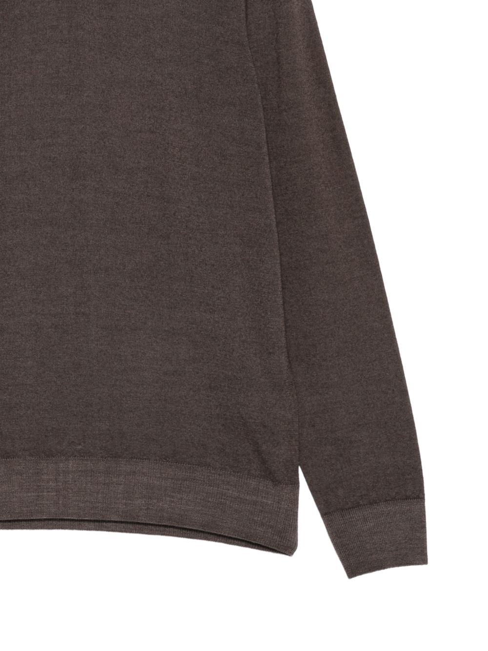 PIACENZA CASHMERE Polo marrone in lana vergine 