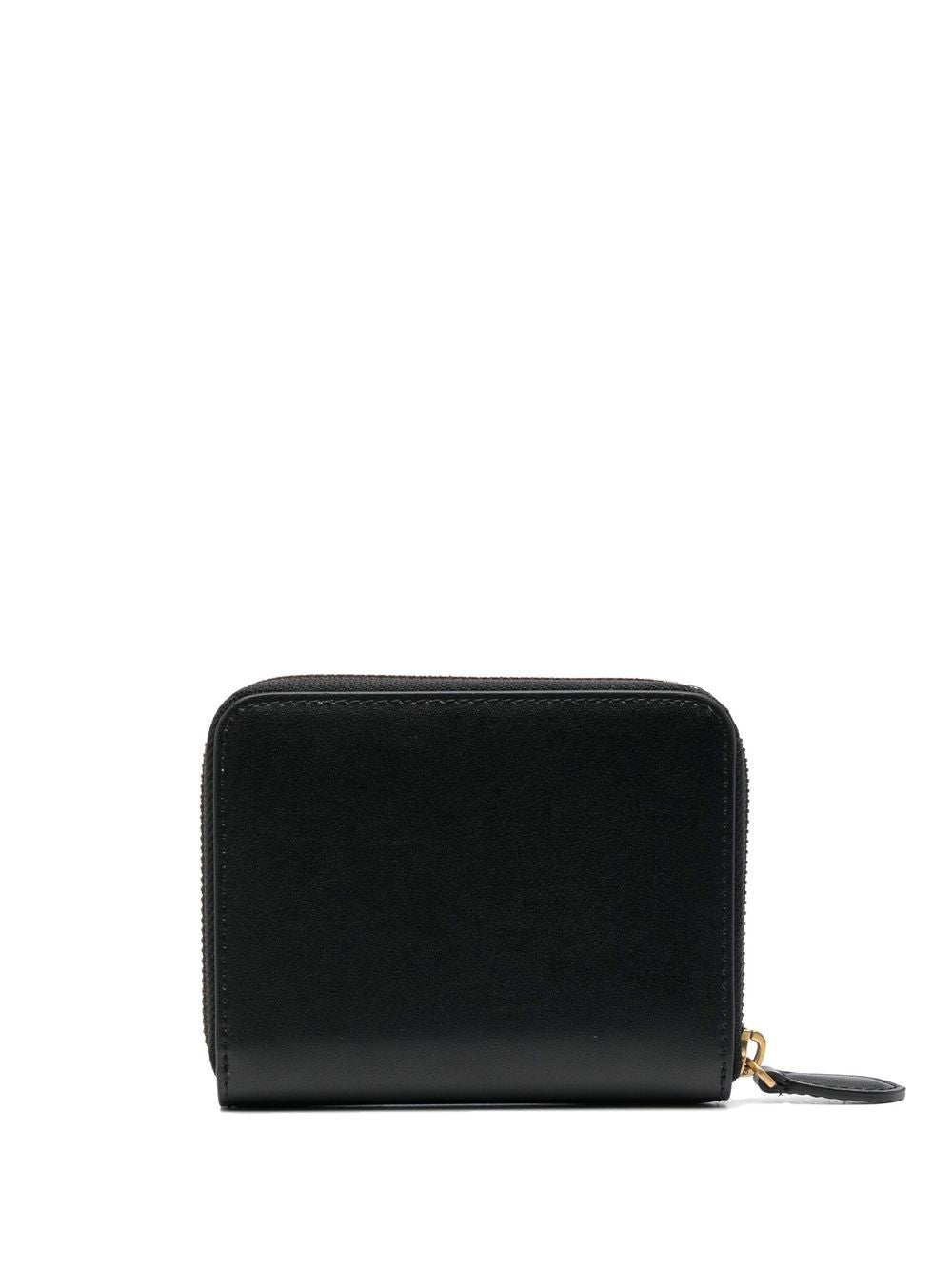 PINKO Portafoglio Taylor con zip in pelle nera 