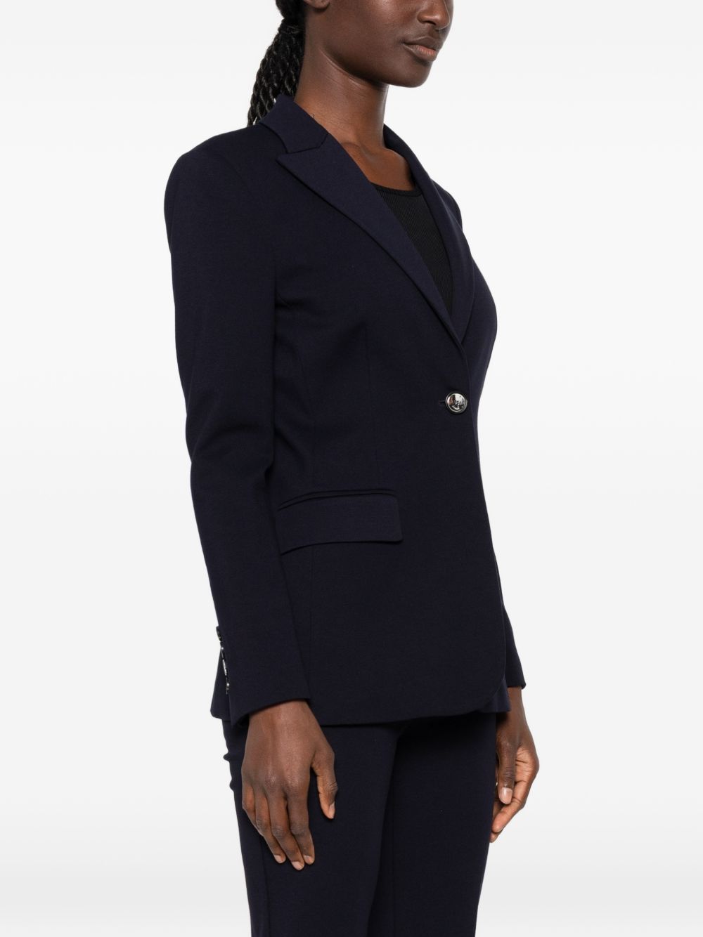 PINKO Giacca blazer New Signum nera foderata con tasche 