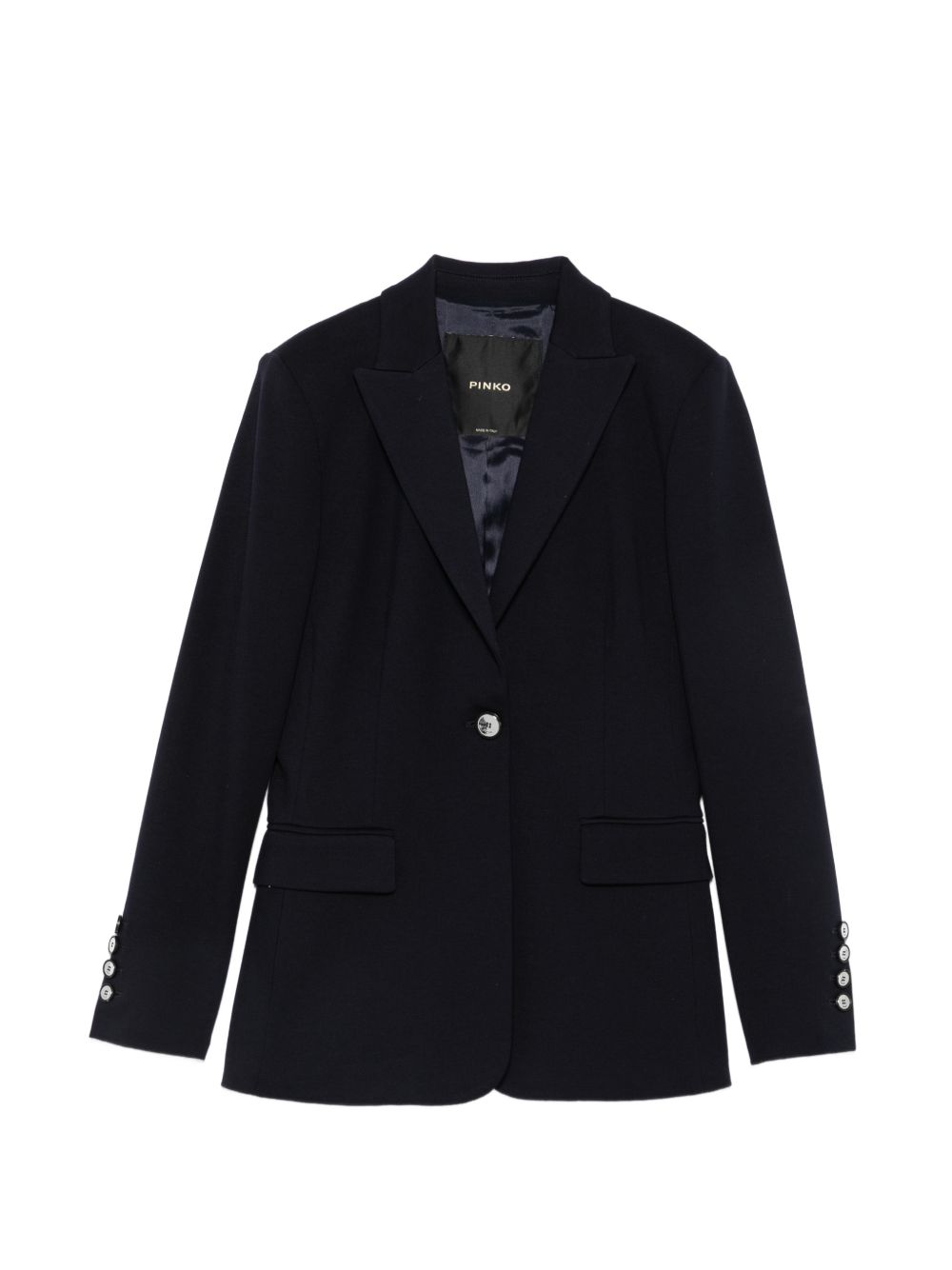 PINKO Giacca blazer New Signum nera foderata con tasche 