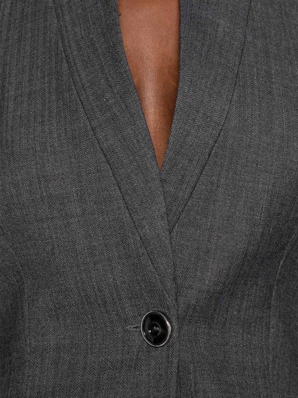 PINKO Giacca blazer Kebab grigia con colletto 