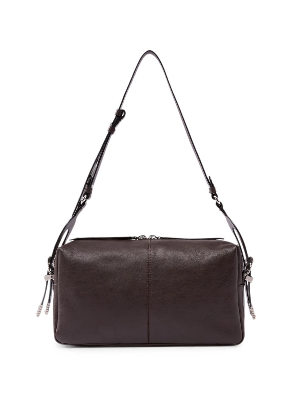 PINKO Borsa a spalla in pelle marrone Classic 