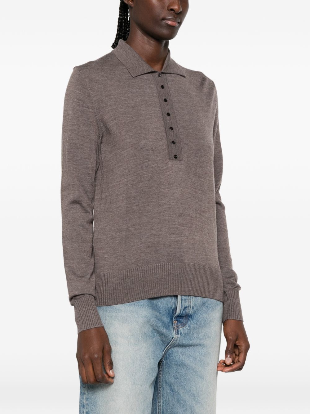 PINKO Polo marrone tortora Vaduz 