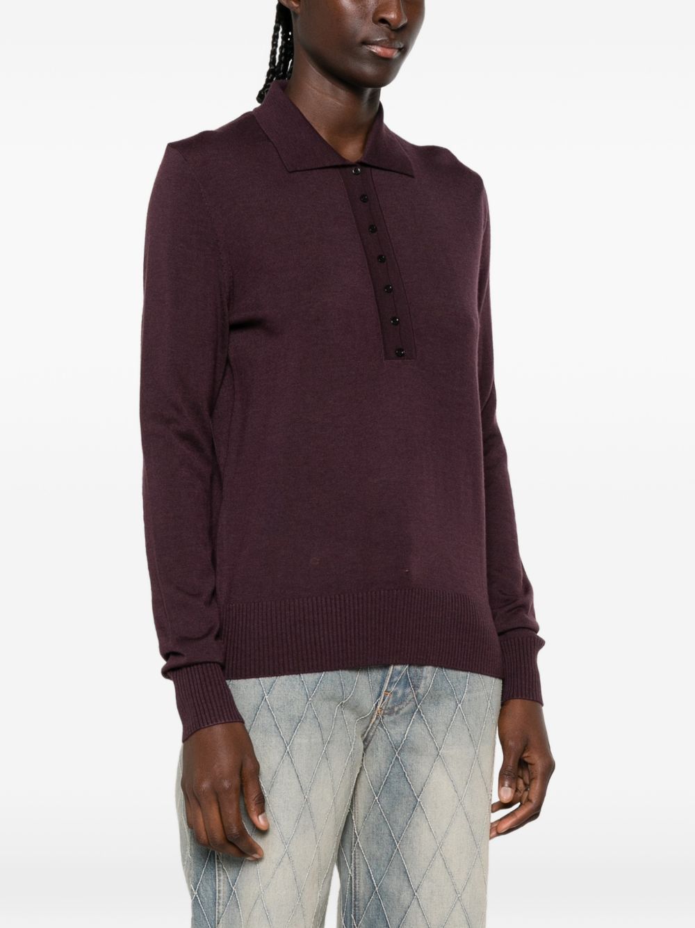PINKO Polo Vaduz viola melanzana 