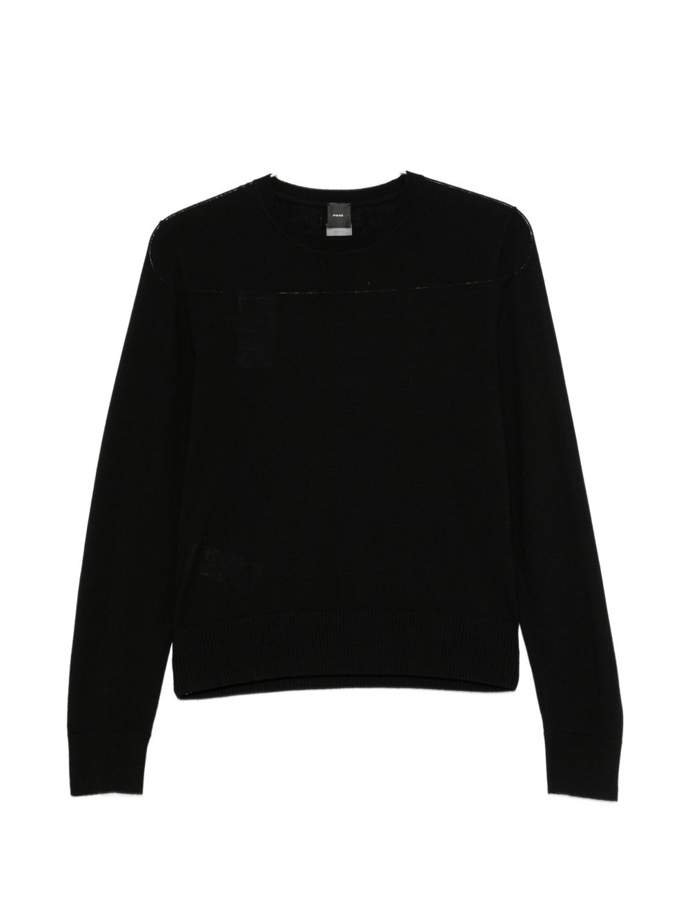 PINKO Maglia girocollo Lourdes in lana nera 