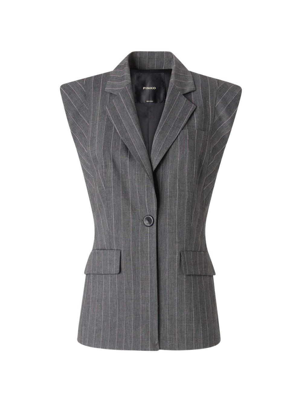 PINKO Genista gilet grigio 