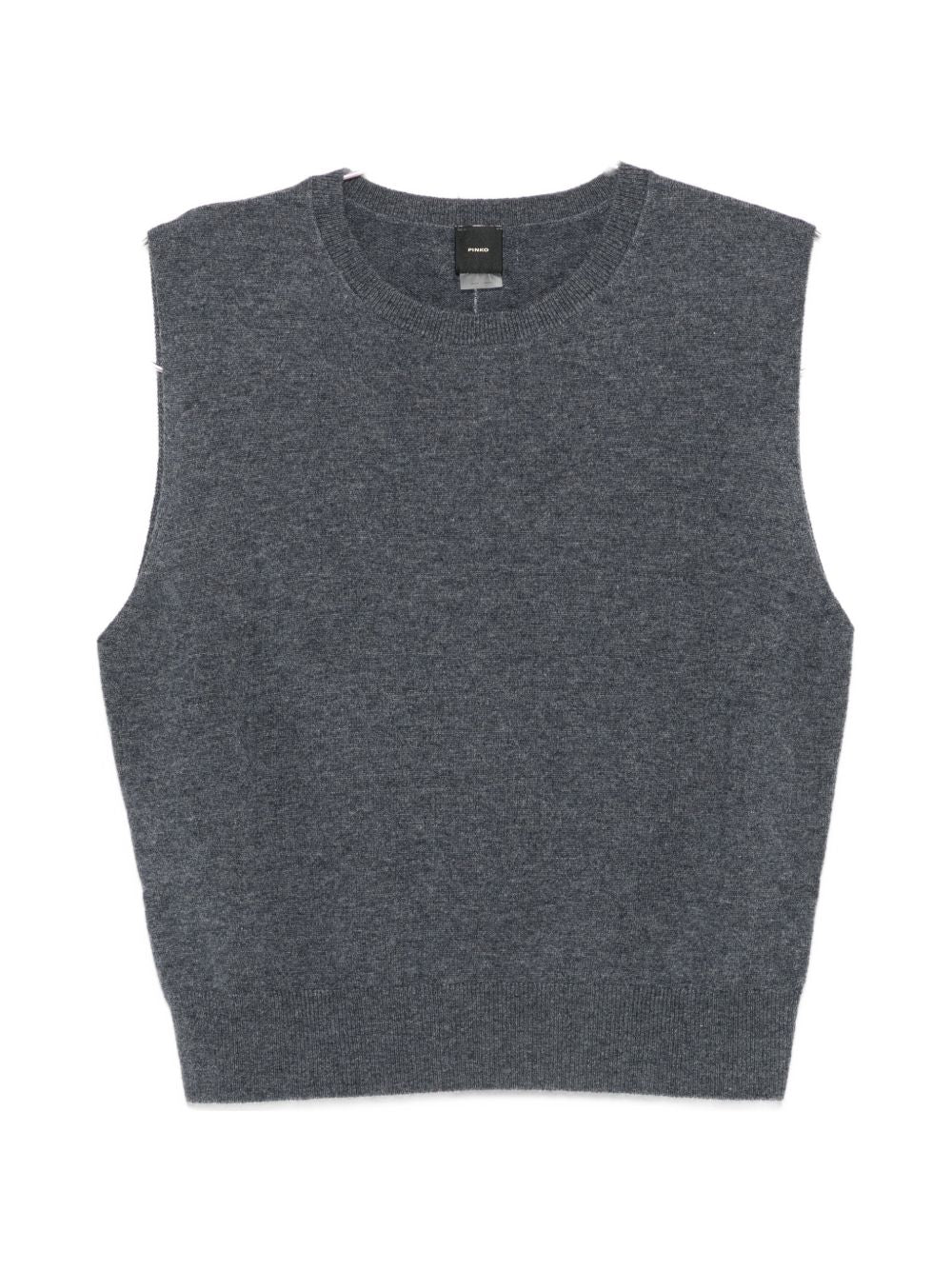 PINKO Gilet grigio Stoccolma in lana 