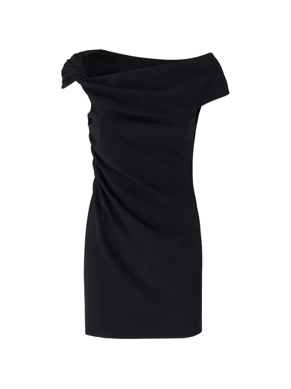 PINKO Abito nero elegante Carasino drappeggiato 