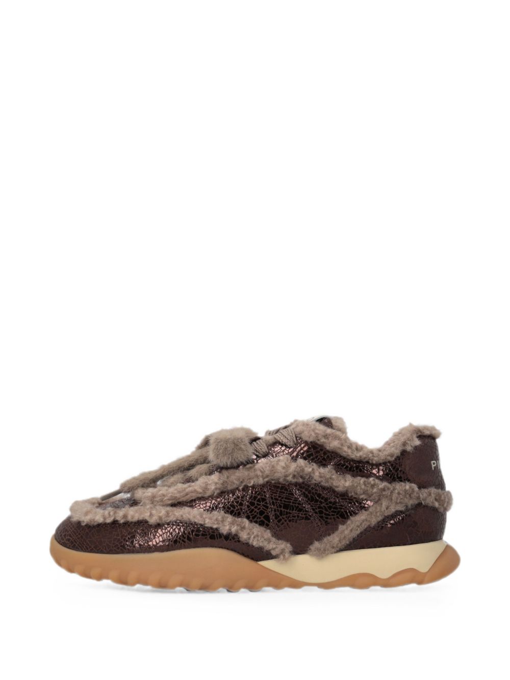PINKO Sneakers chunky Gea con fur all-over 