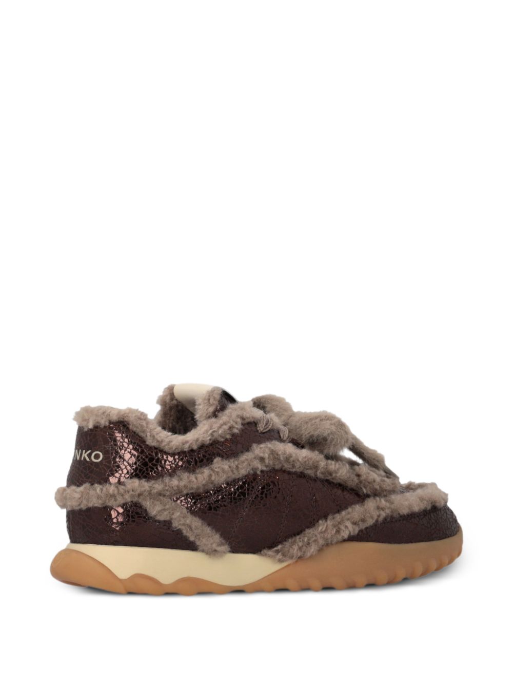 PINKO Sneakers chunky Gea con fur all-over 