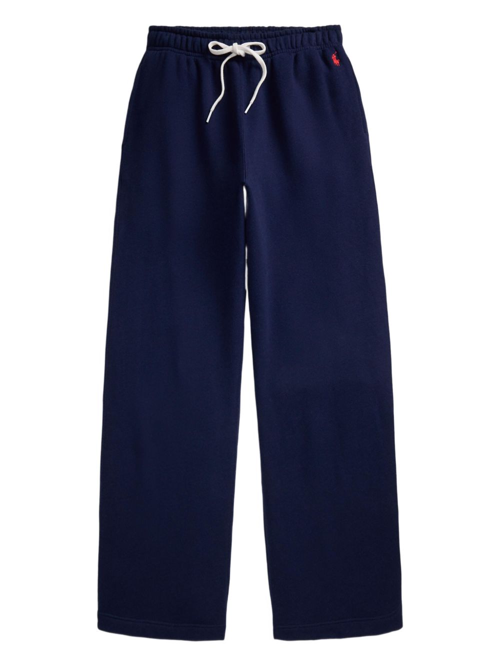 POLO RALPH LAUREN Pantaloni sportivi blu in cotone con coulisse e logo ricamato 