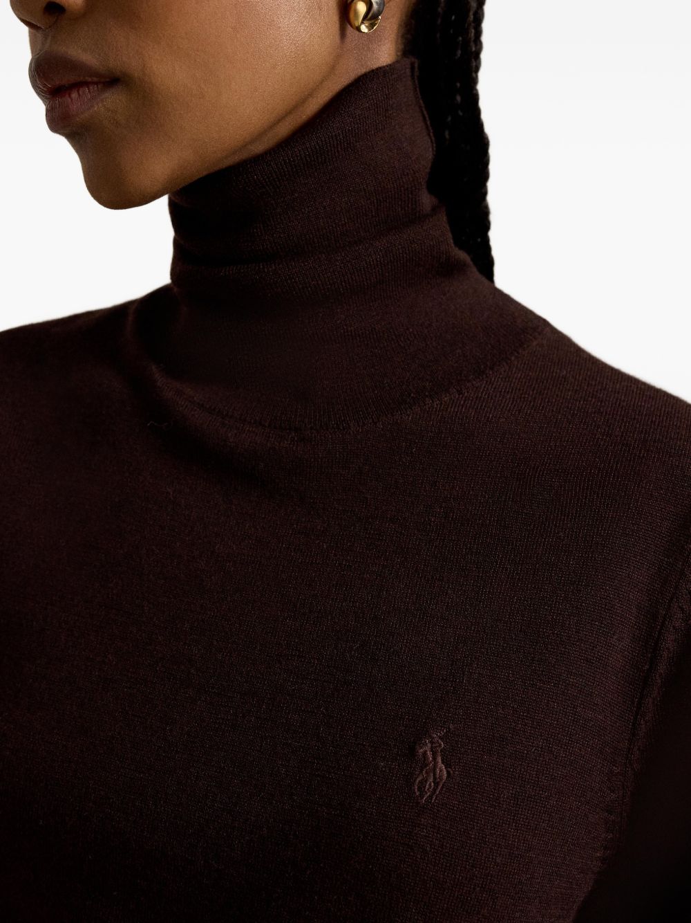 POLO RALPH LAUREN Maglia a collo alto in lana morbida 