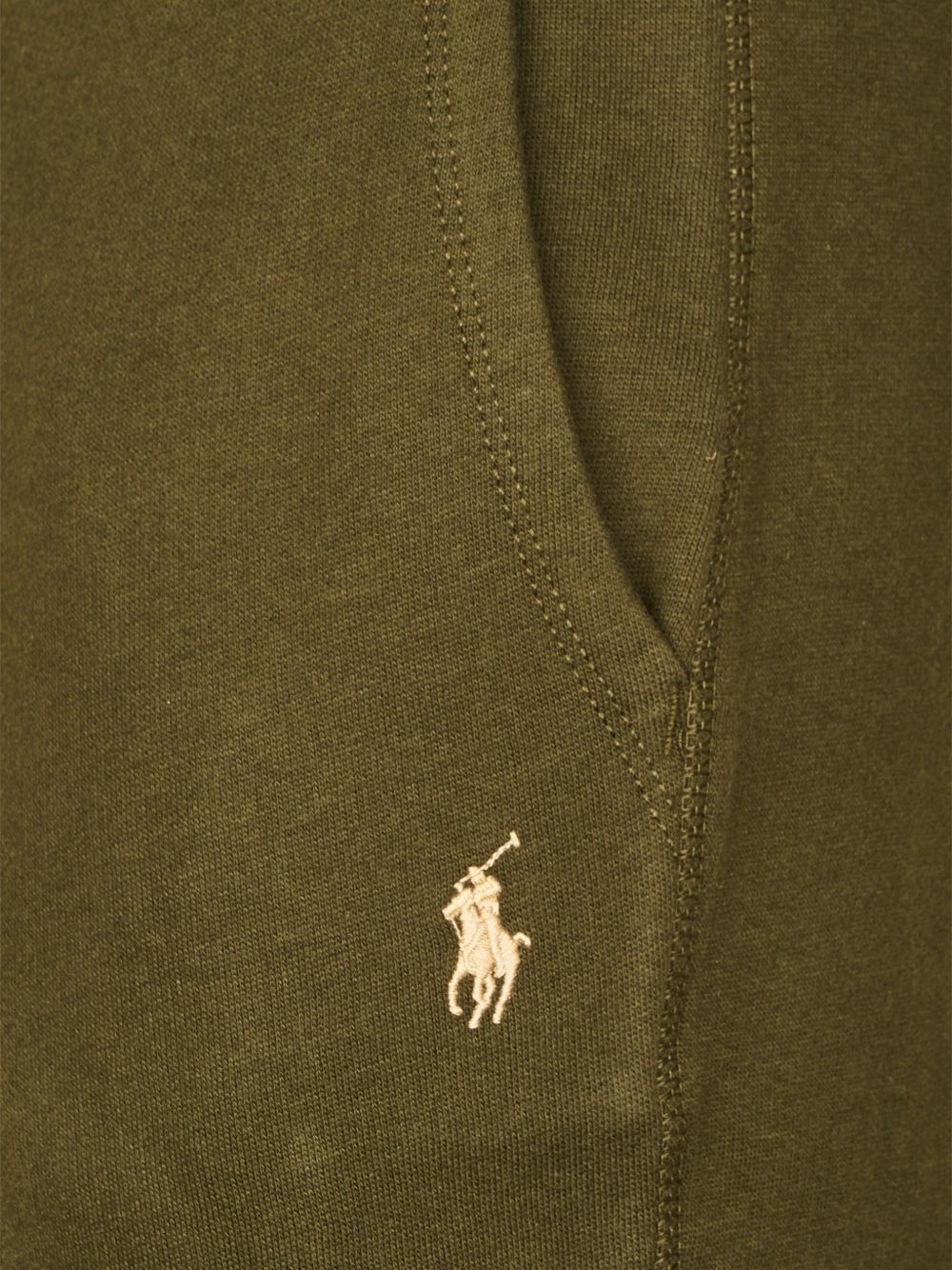 POLO RALPH LAUREN Pantaloni sportivi da uomo verdi in cotone con coulisse in vita 