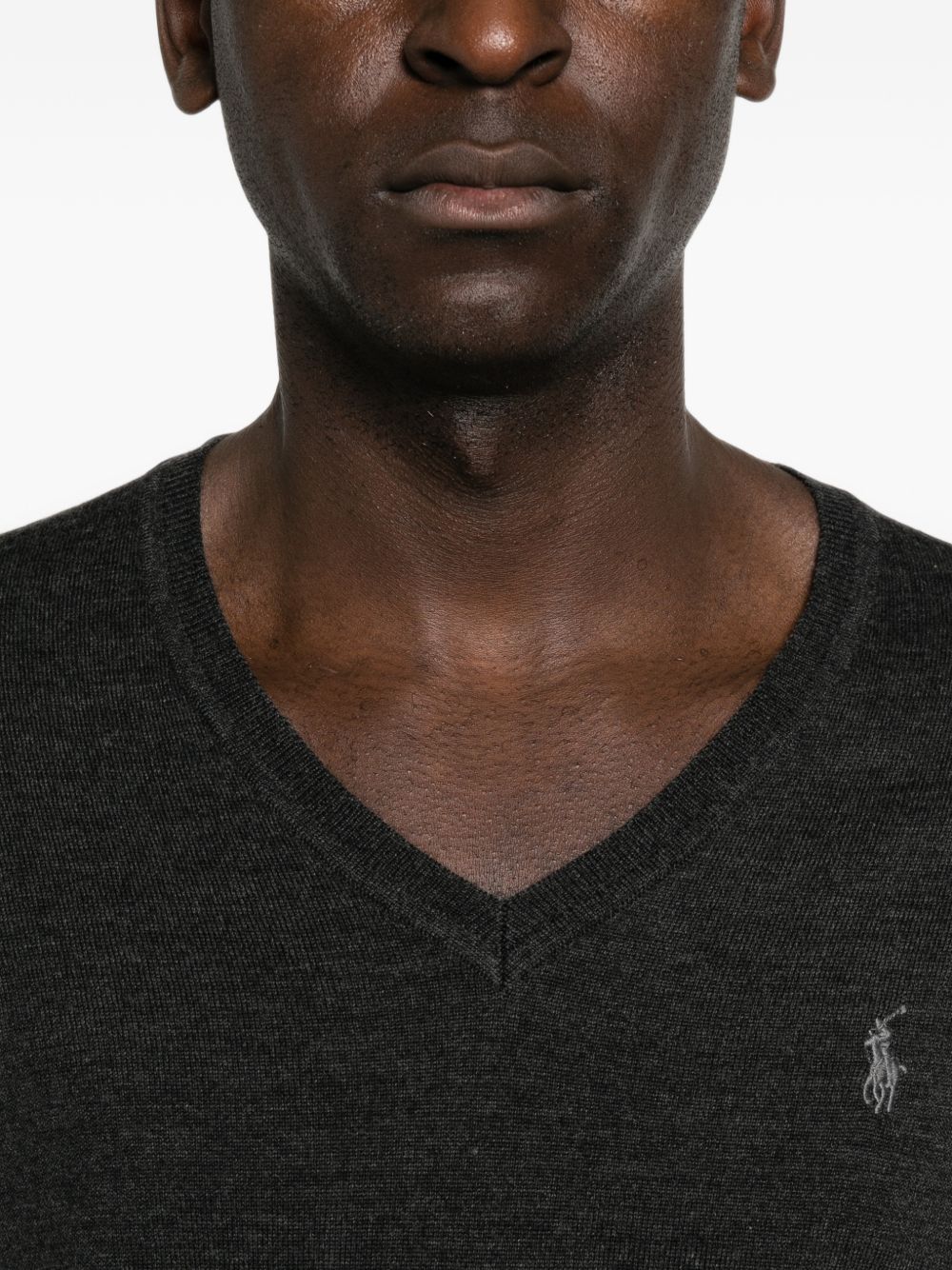 POLO RALPH LAUREN Maglia leggera in lana con scollo a V 