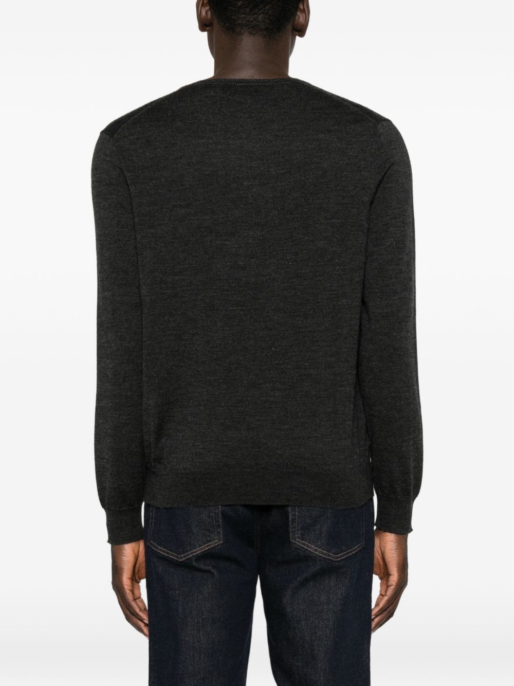 POLO RALPH LAUREN Maglia leggera in lana con scollo a V 