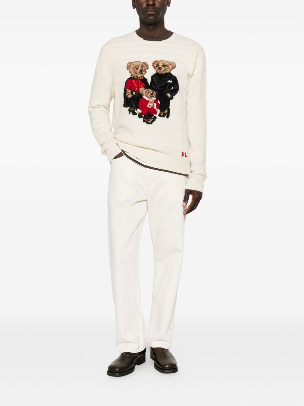 POLO RALPH LAUREN Maglia in lana e cashmere con grafica 