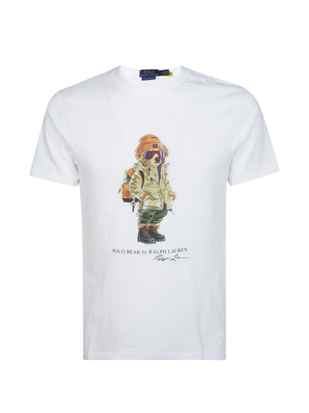 POLO RALPH LAUREN T-shirt bianca in cotone con stampa 