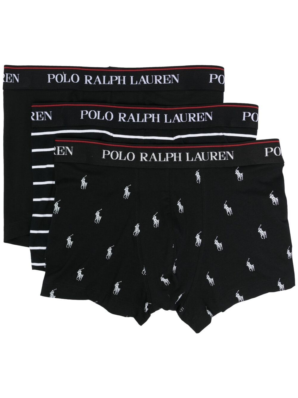 POLO RALPH LAUREN Boxer da uomo neri in confezione da 3 