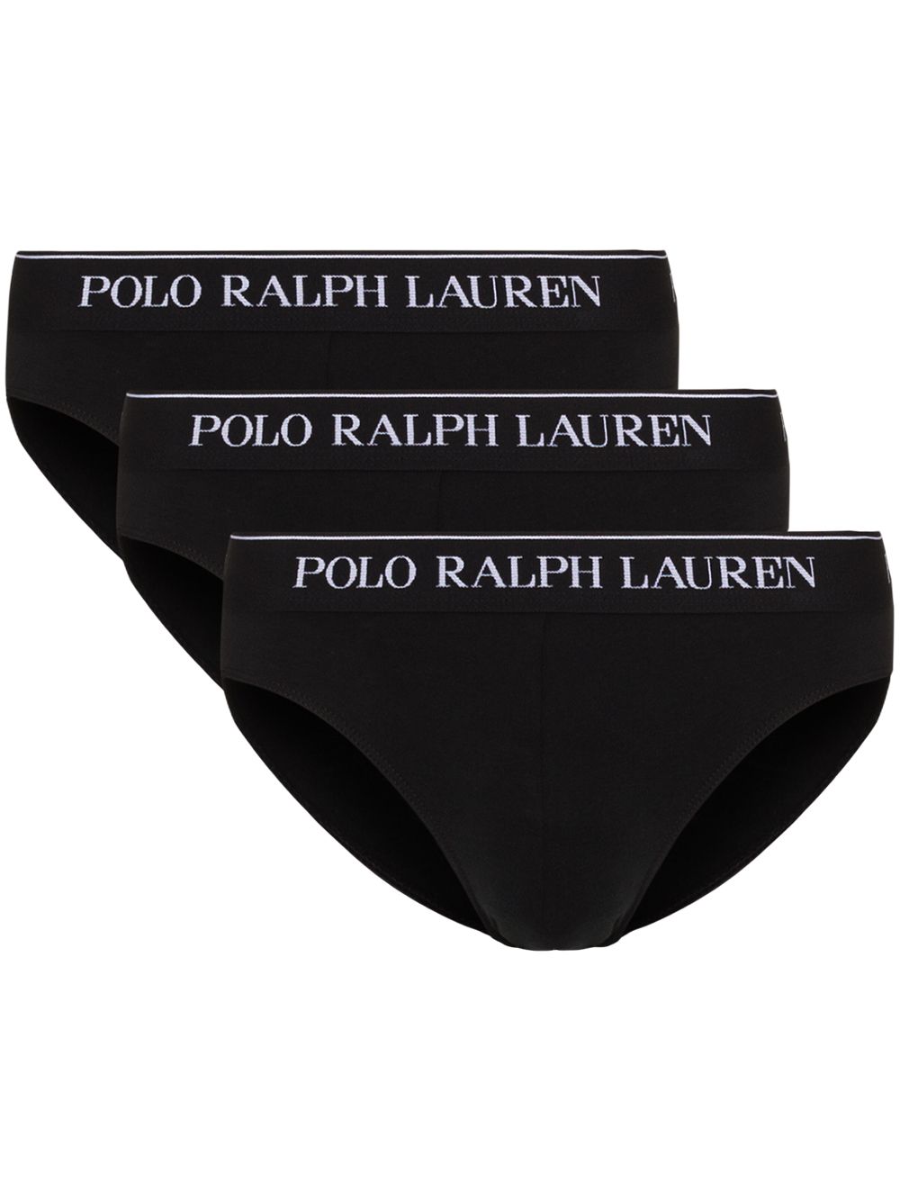 POLO RALPH LAUREN Slip confezione da 3 in cotone nero 