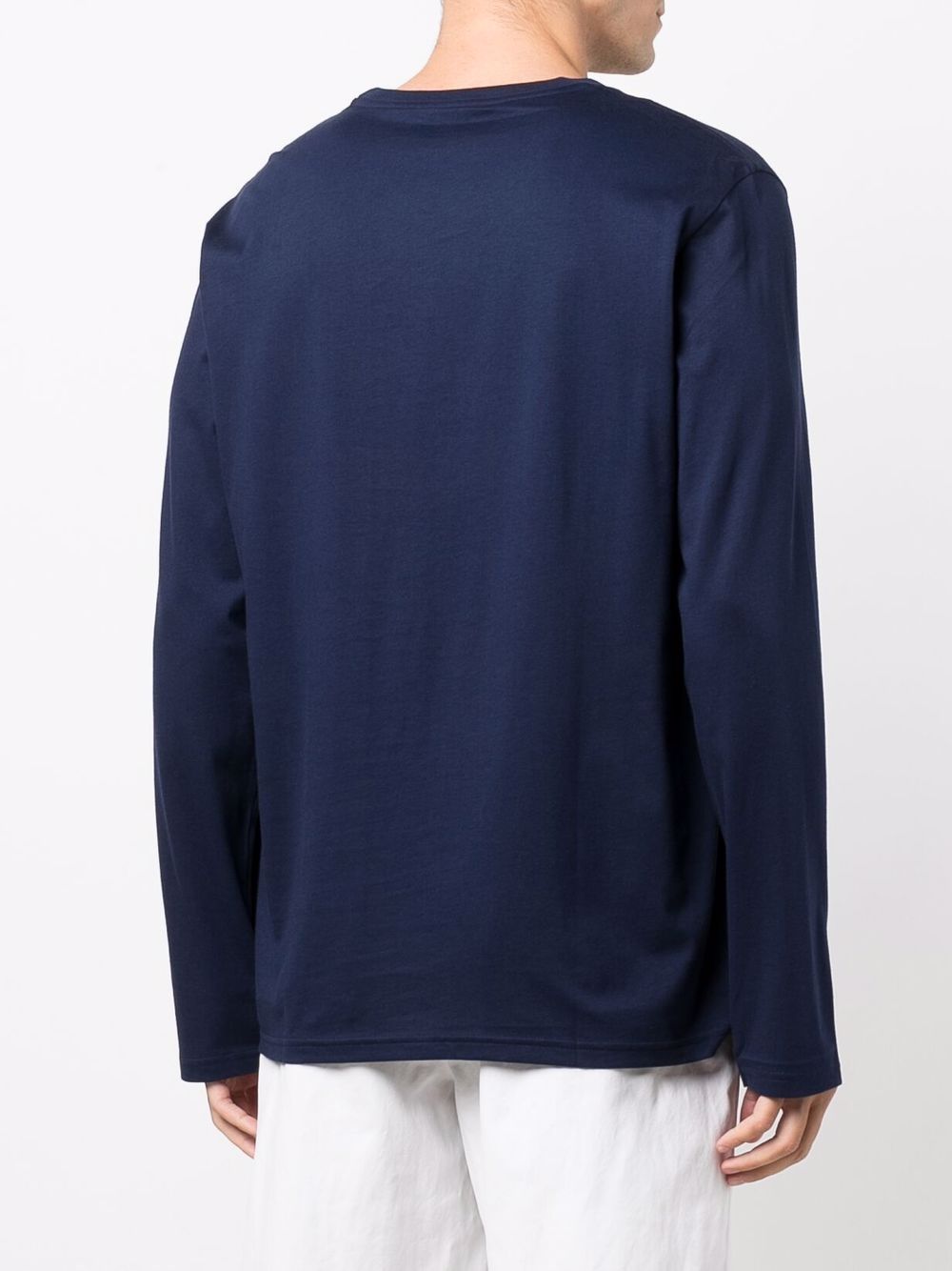 POLO RALPH LAUREN Maglietta intima da uomo in cotone blu con logo 