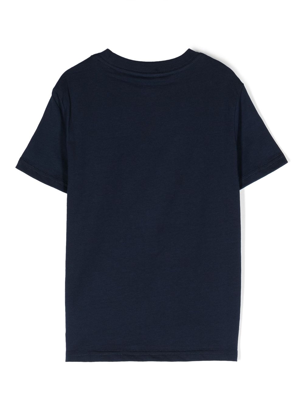 POLO RALPH LAUREN T-shirt in cotone blu con logo ricamato 