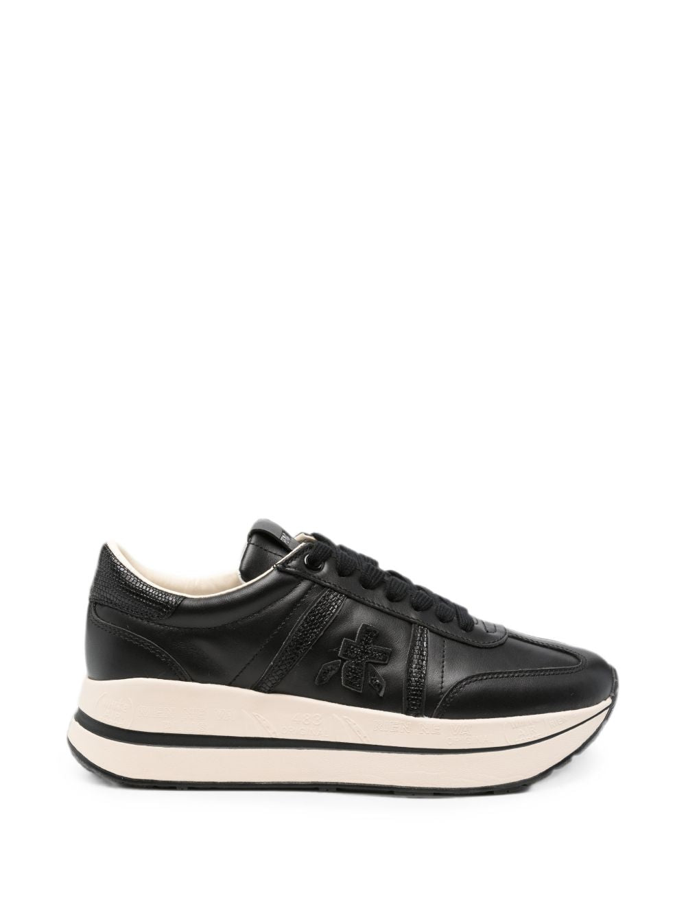 PREMIATA Sneakers Bethcoin basse in pelle nera 