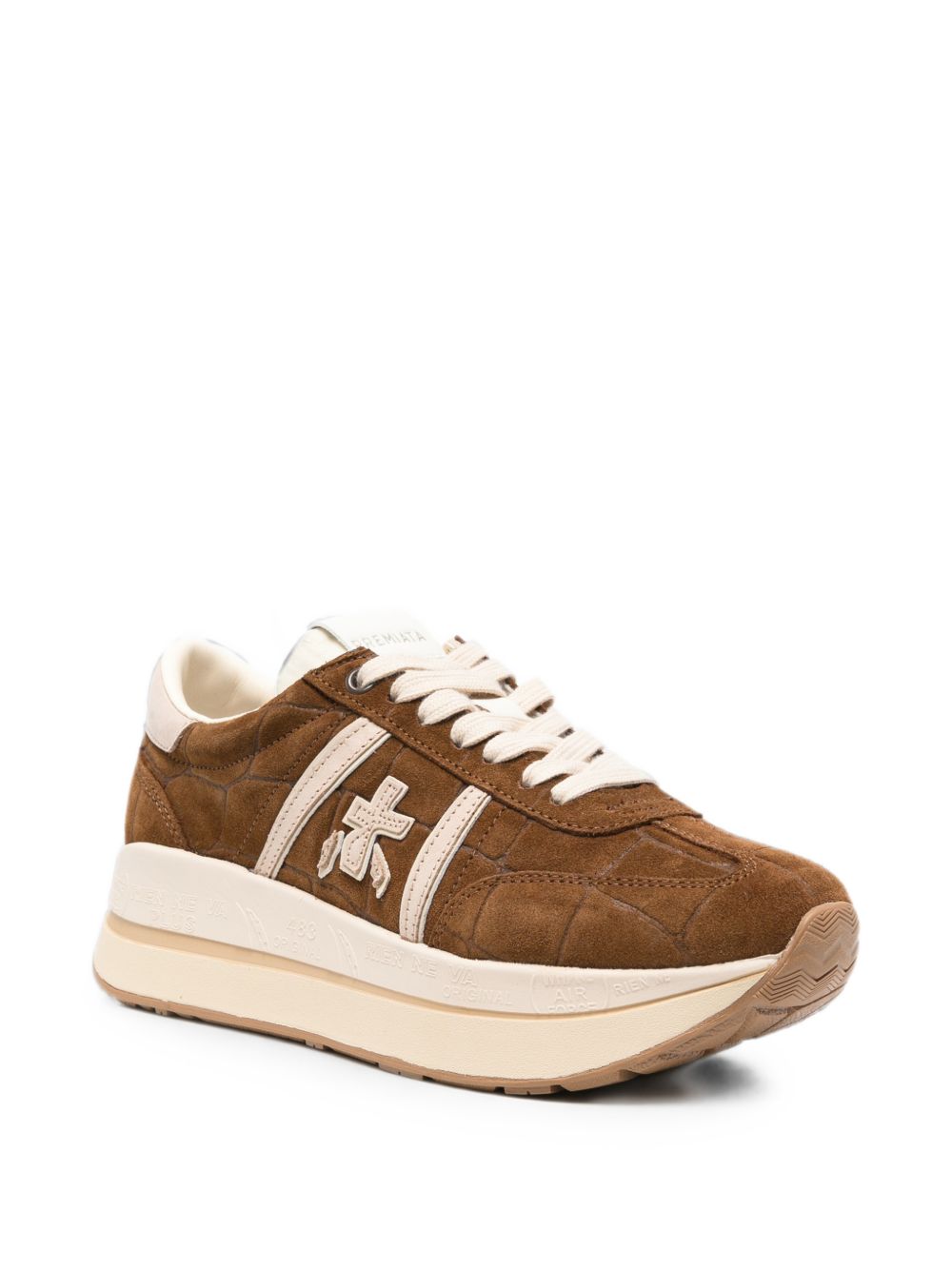 PREMIATA Sneakers Bethcoin in Suede con Suola Platform 