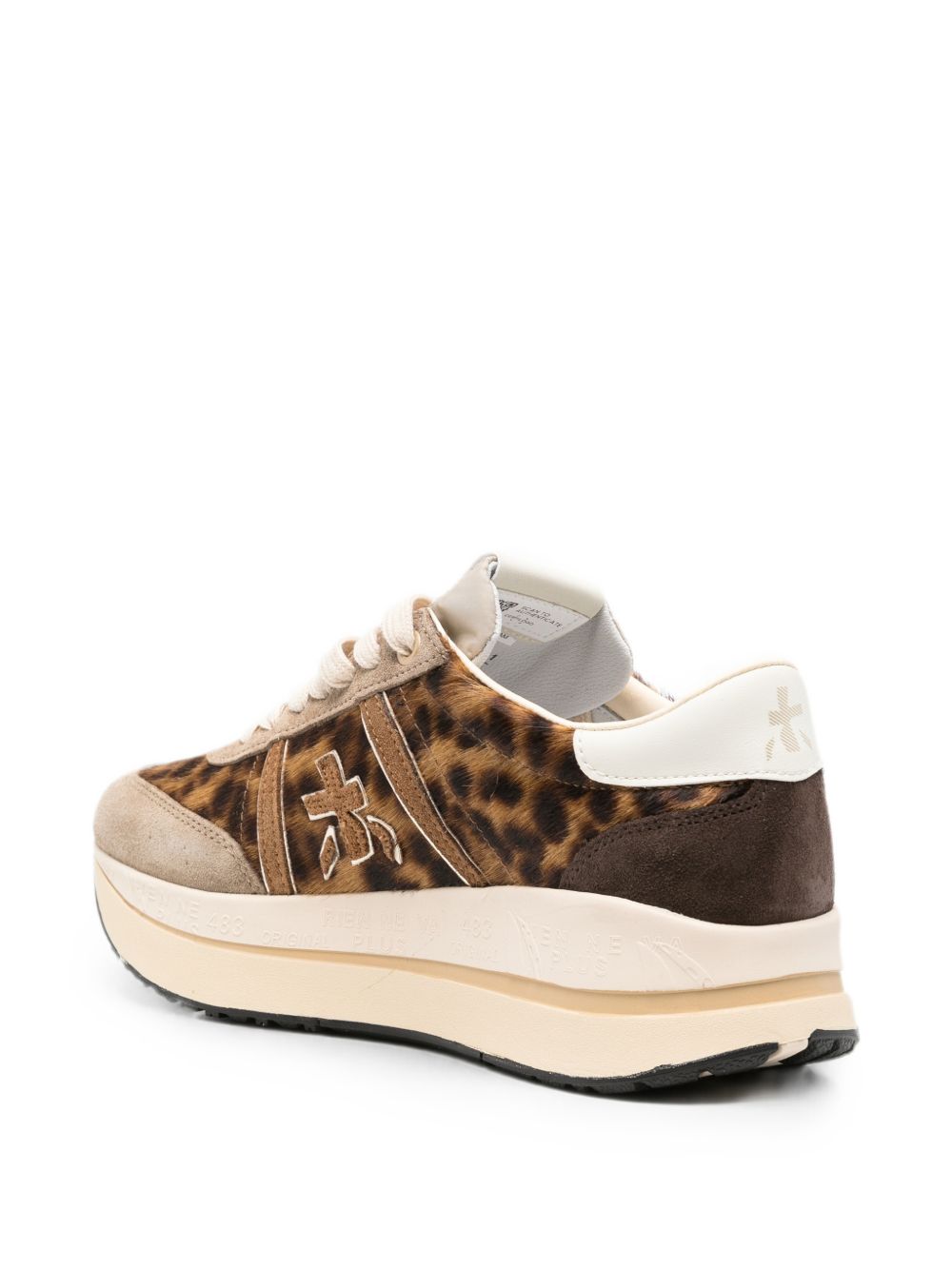 PREMIATA Sneakers Bethcoin con texture animalier e doppia suola 