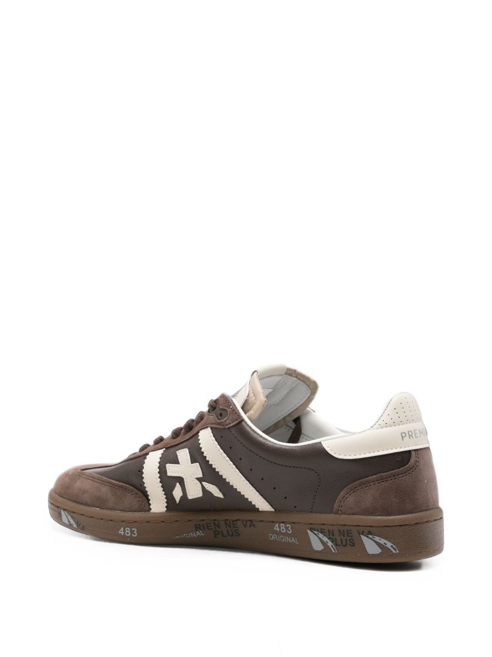 PREMIATA Sneakers basse Bonnie in pelle marrone 