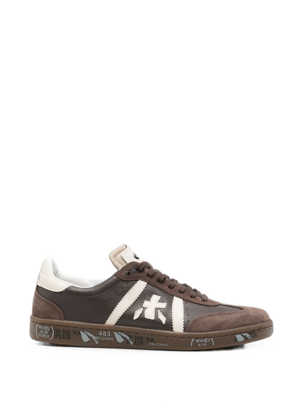 PREMIATA Sneakers basse Bonnie in pelle marrone 