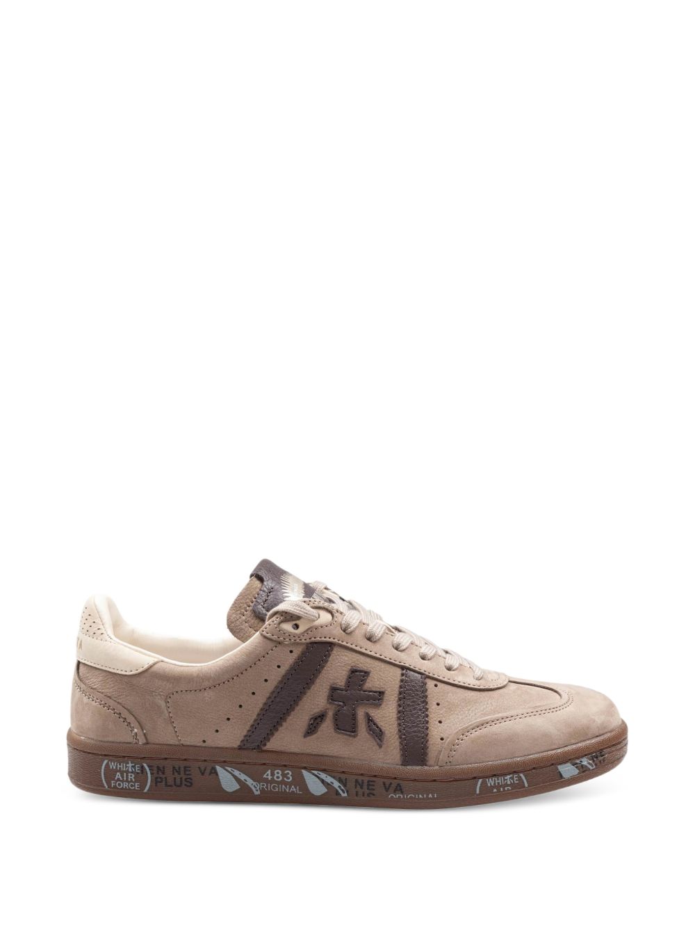 PREMIATA Sneakers basse Bonnie in pelle beige scuro 