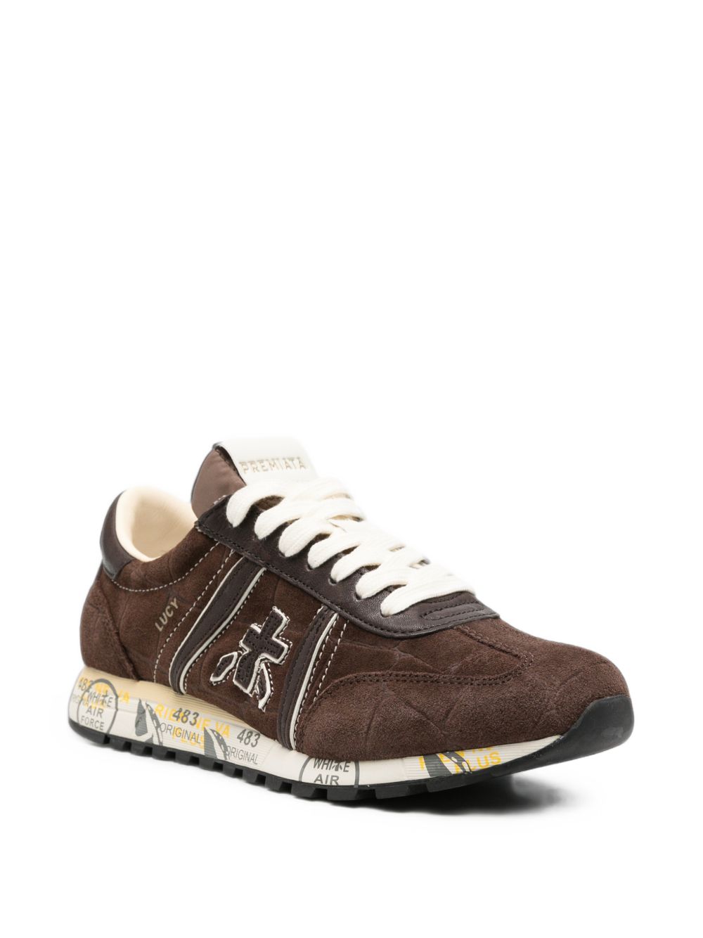 PREMIATA Sneakers Lucyd marrone scuro in suede 