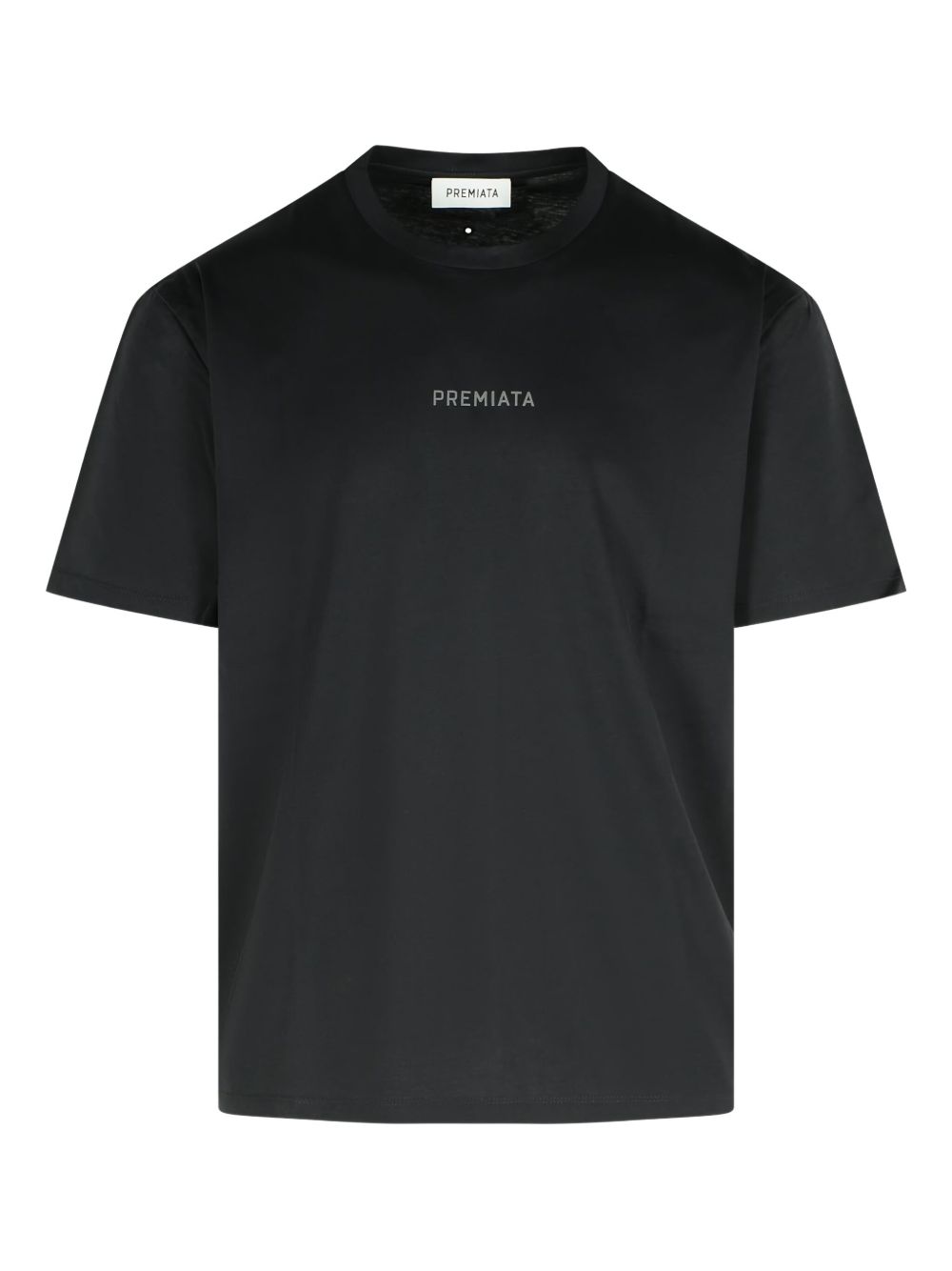 PREMIATA T-shirt nera a maniche corte in cotone con logo 