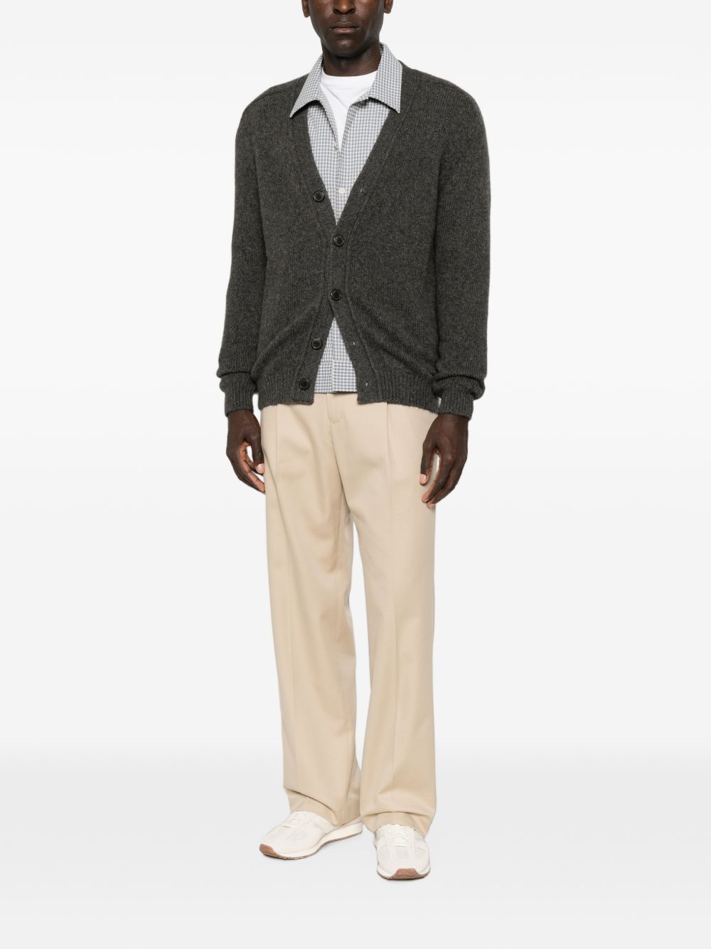 PT TORINO Pantalone casual beige chiaro in lana con pinces 