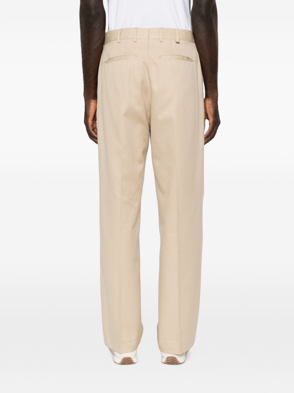 PT TORINO Pantalone casual beige chiaro in lana con pinces 