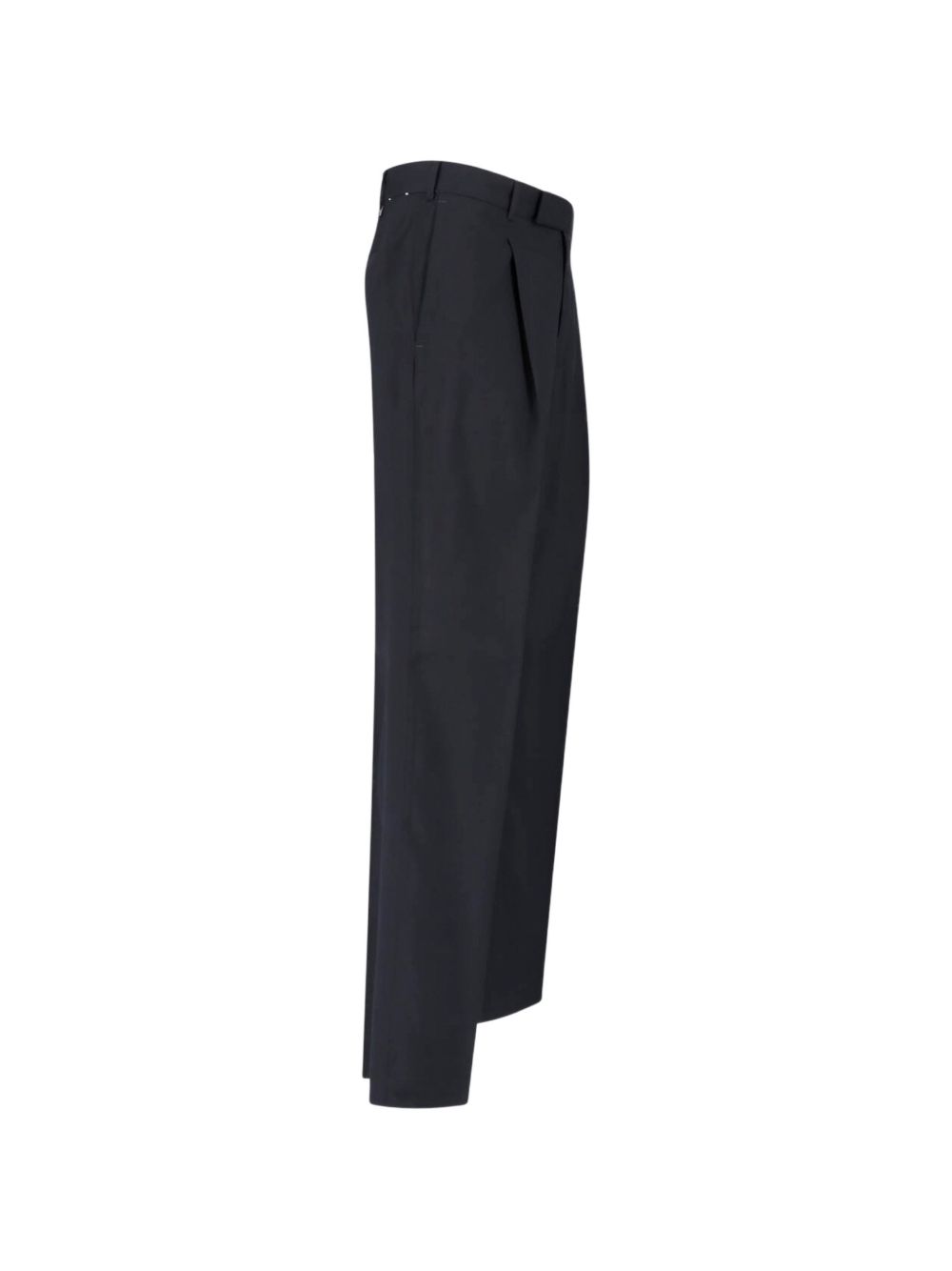PT TORINO Pantalone casual elegante nero in misto cotone e lana 