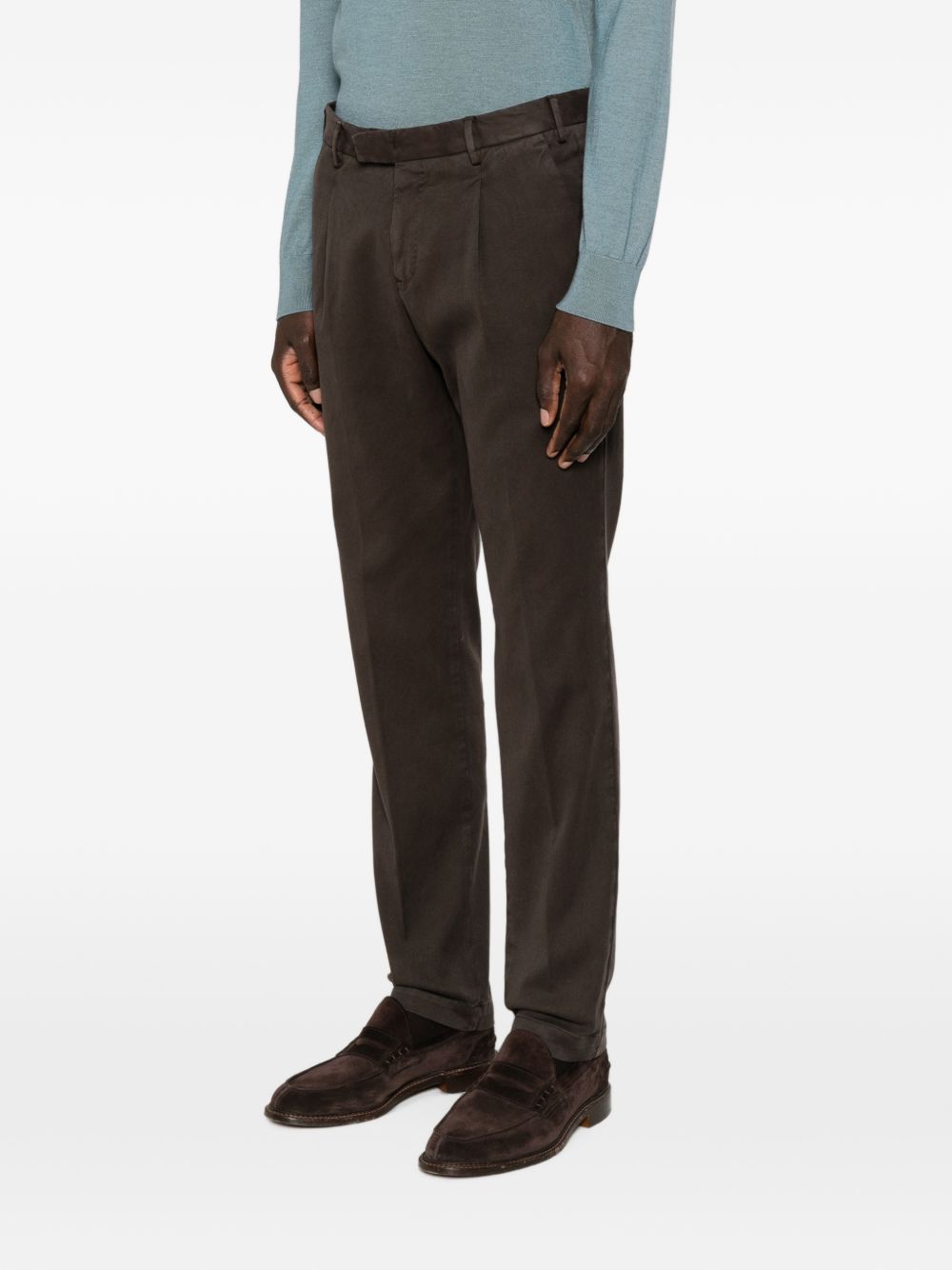 PT TORINO Pantalone casual elegante marrone 