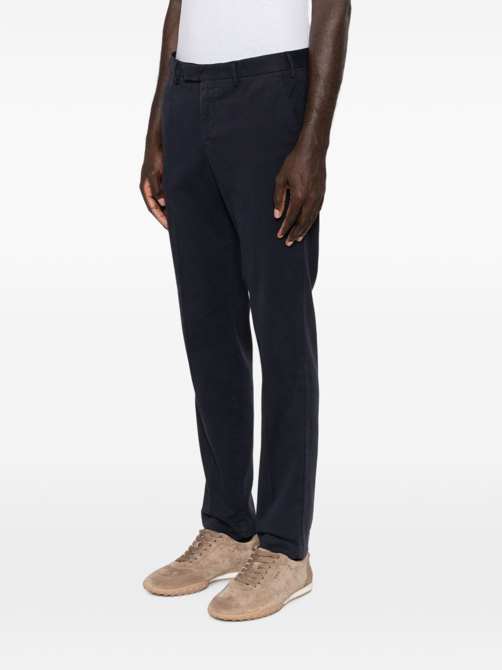 PT TORINO Pantalone casual elegante blu navy con tasche 